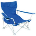 The Sandtrap - Folding Beach Chair with Carry Case, Armrest and Cup-Holder